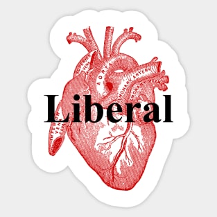 Bleeding Heart Liberal IV Sticker